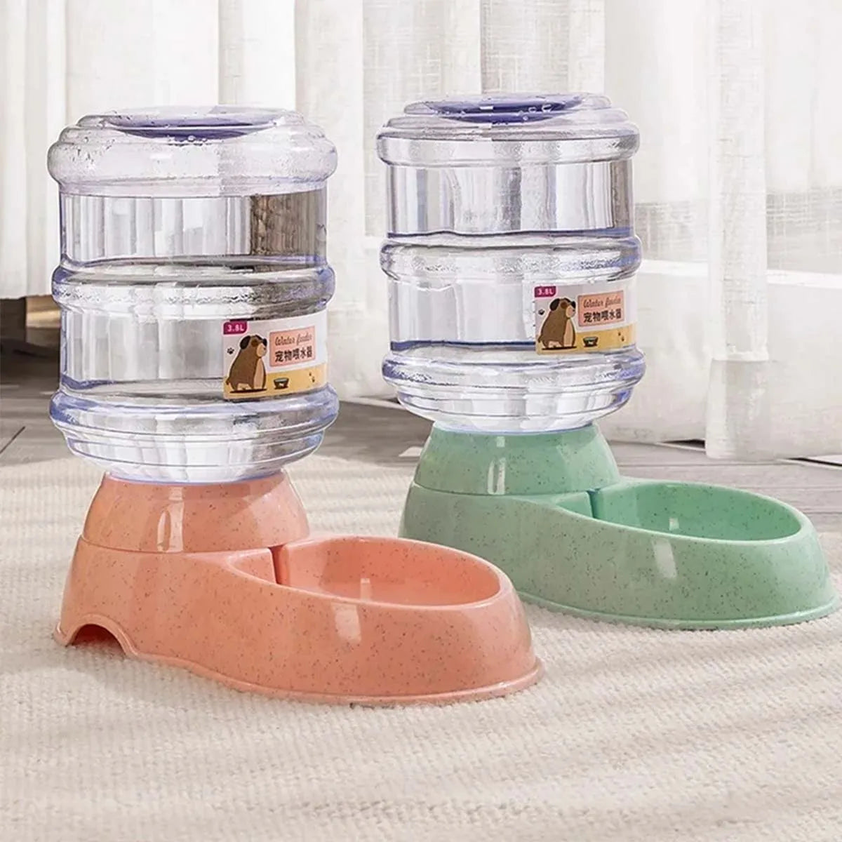 Automatic Pet Feeder 3.8L Large Capacity Pet Feeder and Water Dispenser Plastic Water Bottle Pet Supplies Bowl For Cats And Dogs - Daisan Mart