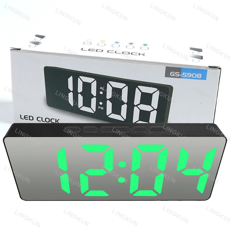 Đồng Hồ Điện Tử LED Đa Năng Gương Cho Sinh Viên - Daisan Mart