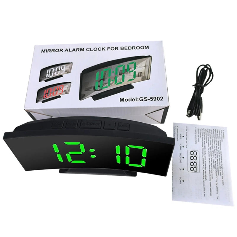 Đồng Hồ Điện Tử LED Đa Năng Gương Cho Sinh Viên - Daisan Mart