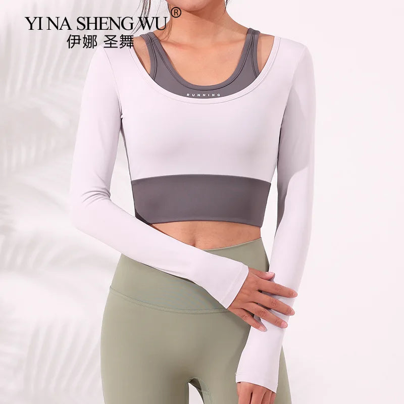 Áo Thể Thao Nữ Dài Tay Lót Ngực Tập Gym Yoga Chuyên Nghiệp - Daisan Mart