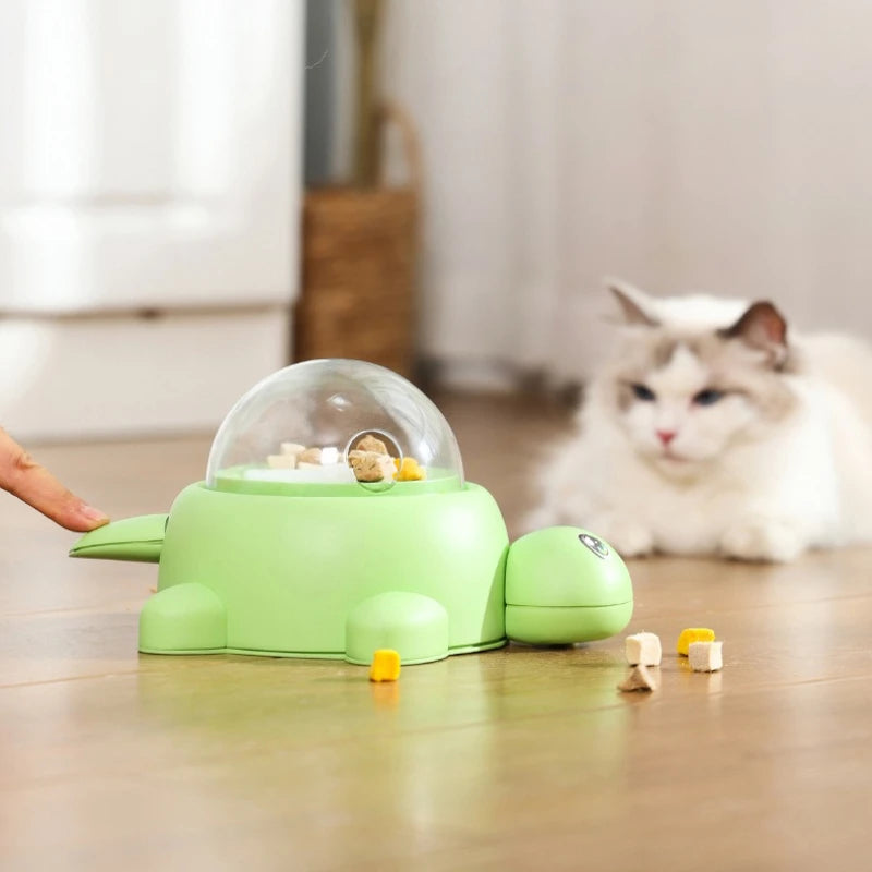 Pet Pressing Small Turtle Feeder Cat Dog Puzzle Interactive Food Leak Toy Automatic Feeder - Daisan Mart