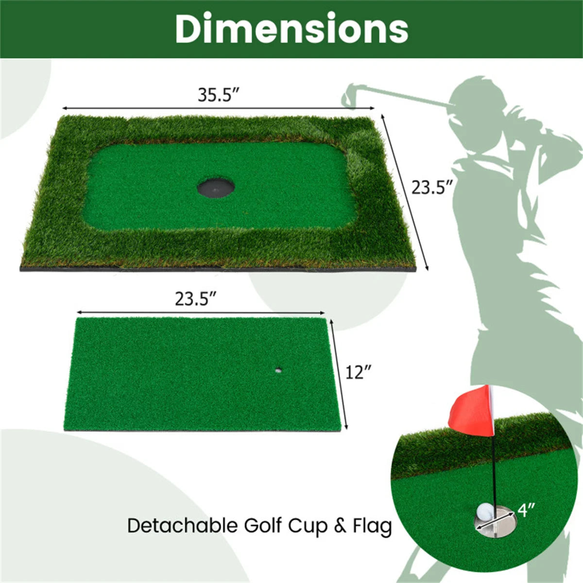 Sân Golf Nổi Hồ Bơi 35.5x23.5 Tập Chipping - Daisan Mart