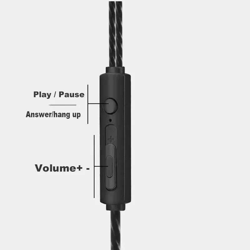 Tai Nghe Thể Thao HIFI Âm Trầm Mạnh Kèm Mic 3.5mm - Daisan Mart
