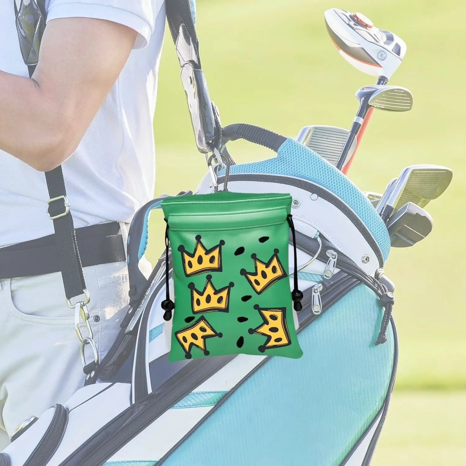 Túi Hài Hước Đựng Vật Dụng Golf - Mẫu Gậy Da Pu - Daisan Mart