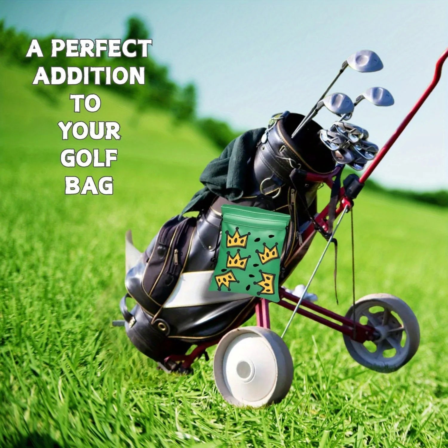 Túi Hài Hước Đựng Vật Dụng Golf - Mẫu Gậy Da Pu - Daisan Mart