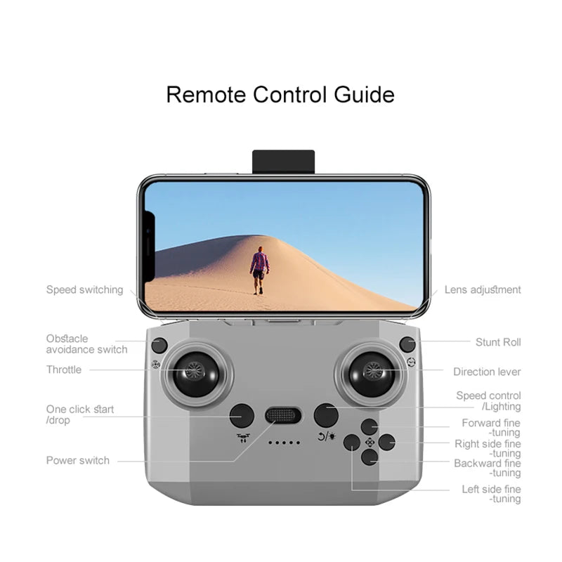 FlyCam Xiaomi D16 8K - Drone Mini Tránh Vật Cản - Daisan Mart