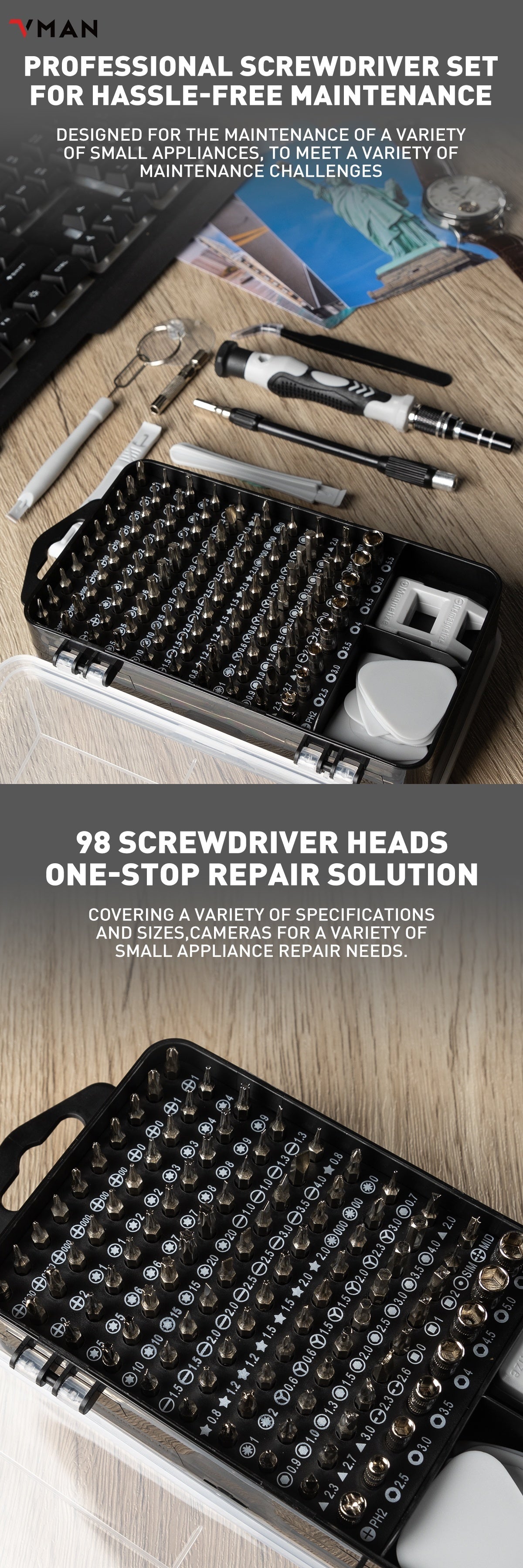 117in1 Multi-Tool Kit For Electronics