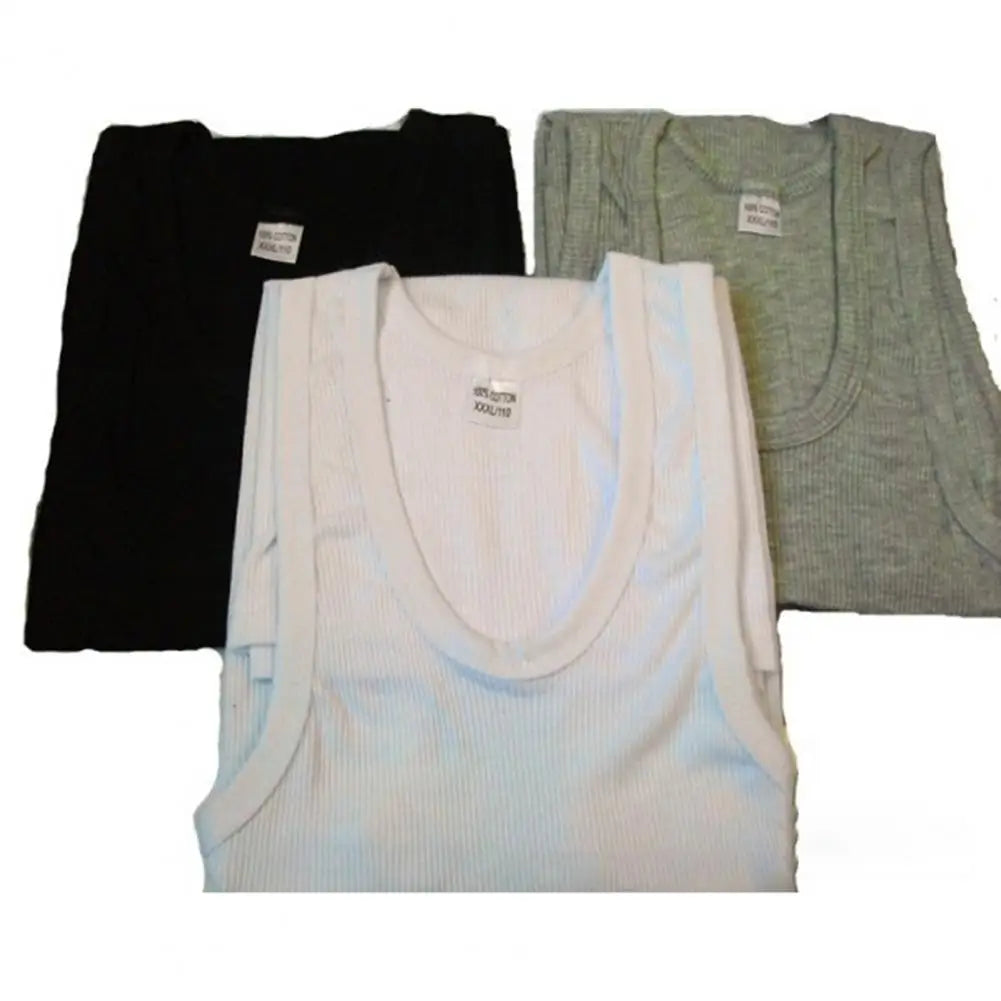 男士圓領無袖背心修身夏季健身運動打底衫健美跑步背心