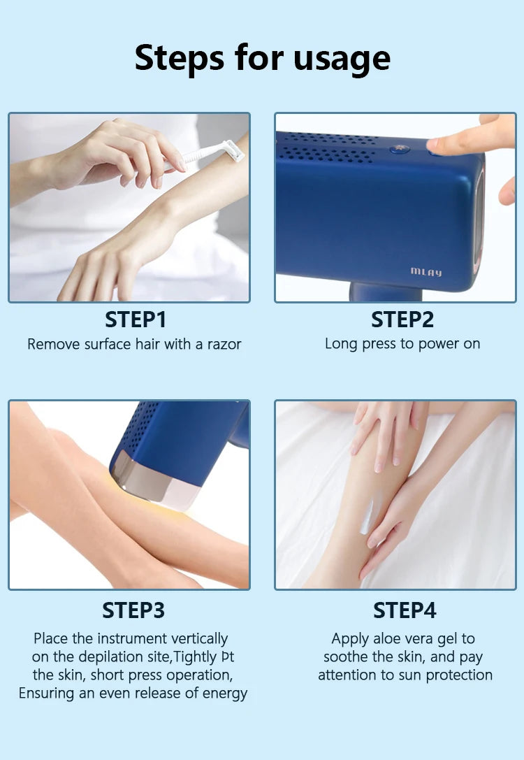 Máy triệt lông lạnh MLAY T14 IPL 3in1 cho nam nữ - Daisan Mart