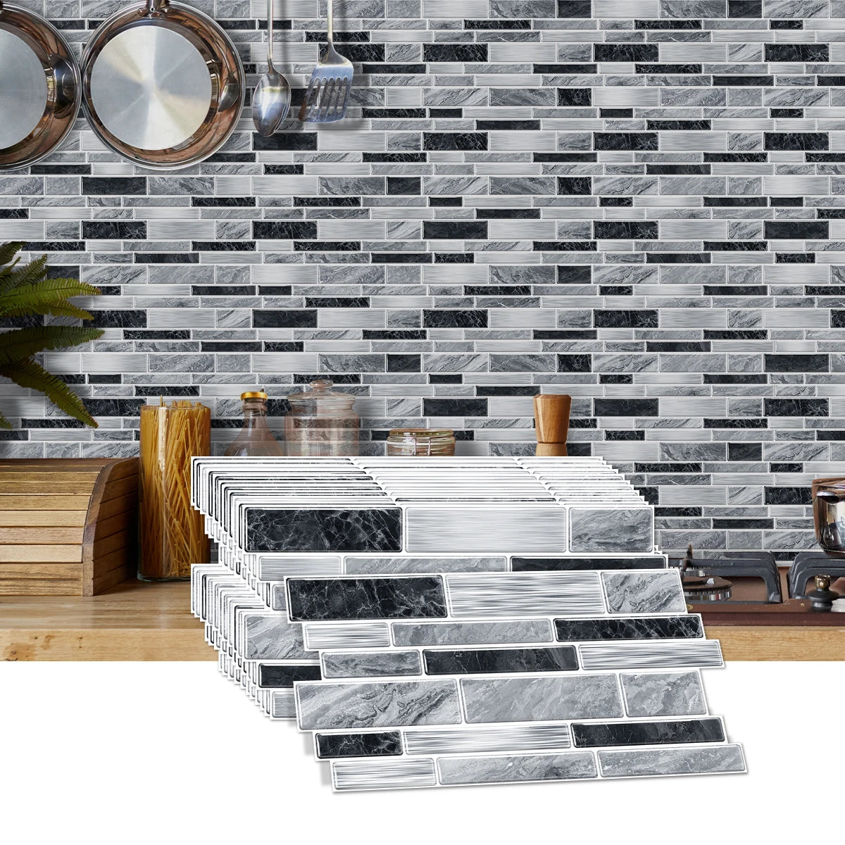 Miếng Dán Gạch Đá Cẩm Thạch Chống Nước Trang Trí Tường - Daisan Mart