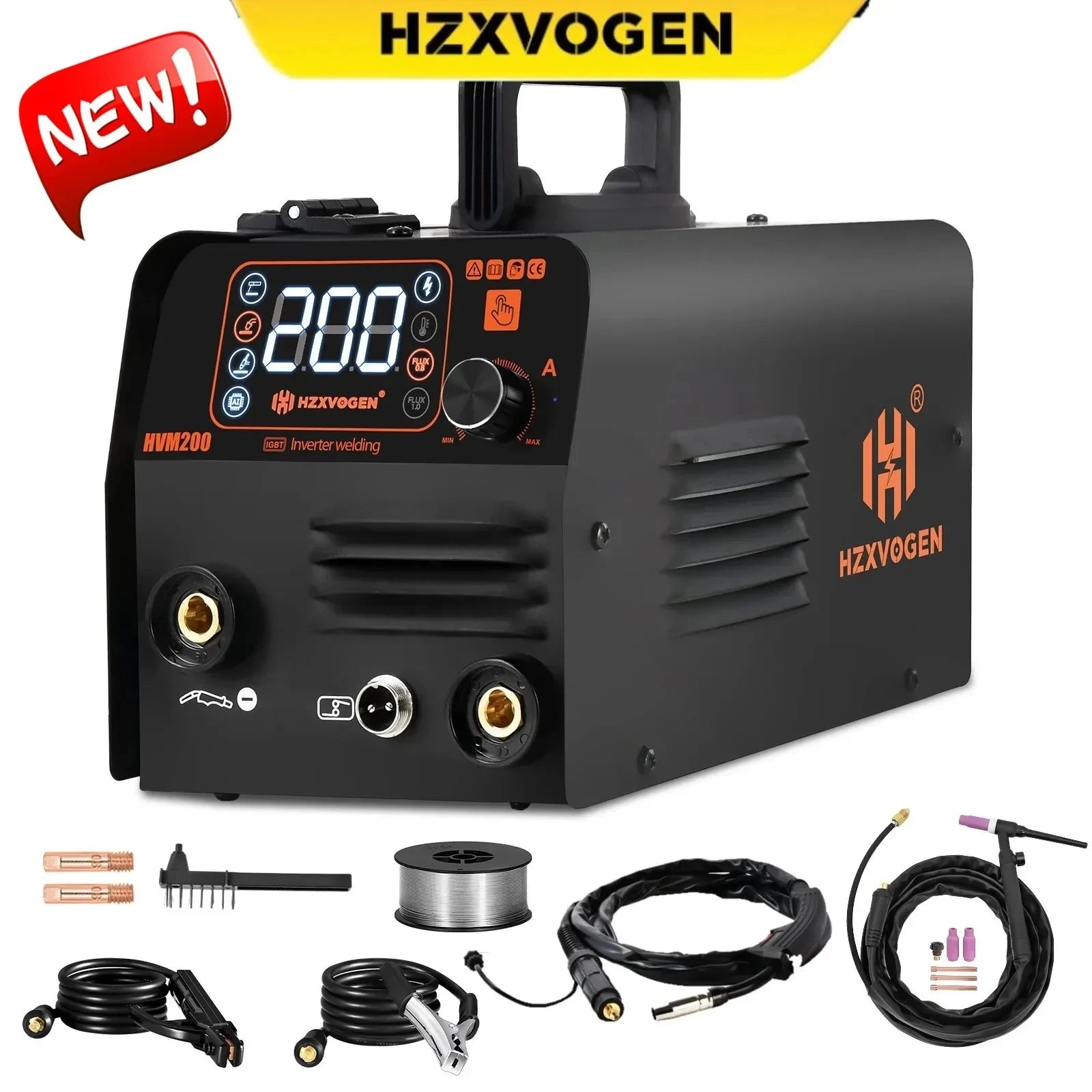 Máy Hàn Đa Năng HVM200 - MIG/TIG/MMA Không Cần Khí - Daisan Mart