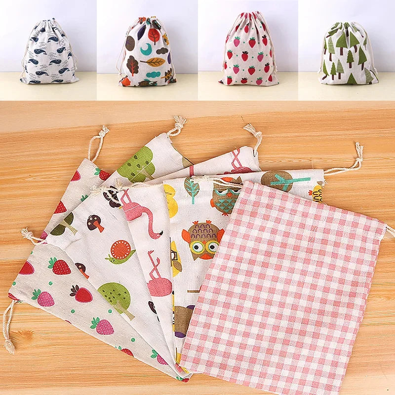 Túi Vải Cotton In Hình Đáng Yêu Đa Năng Cho Bé - Daisan Mart
