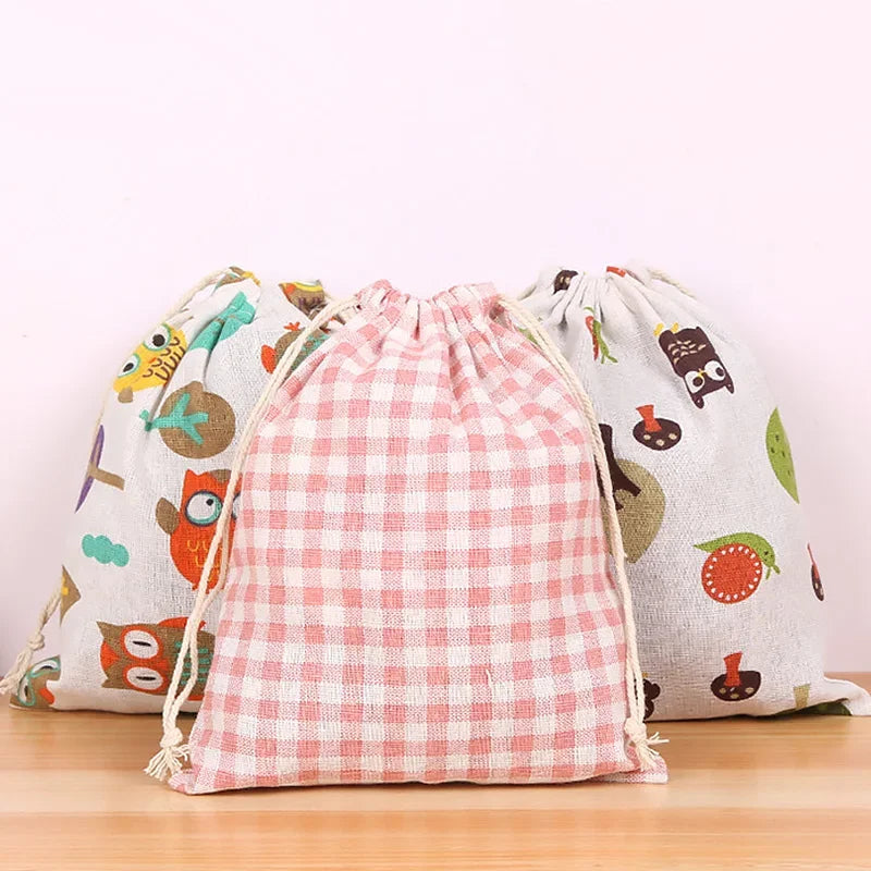 Túi Vải Cotton In Hình Đáng Yêu Đa Năng Cho Bé - Daisan Mart