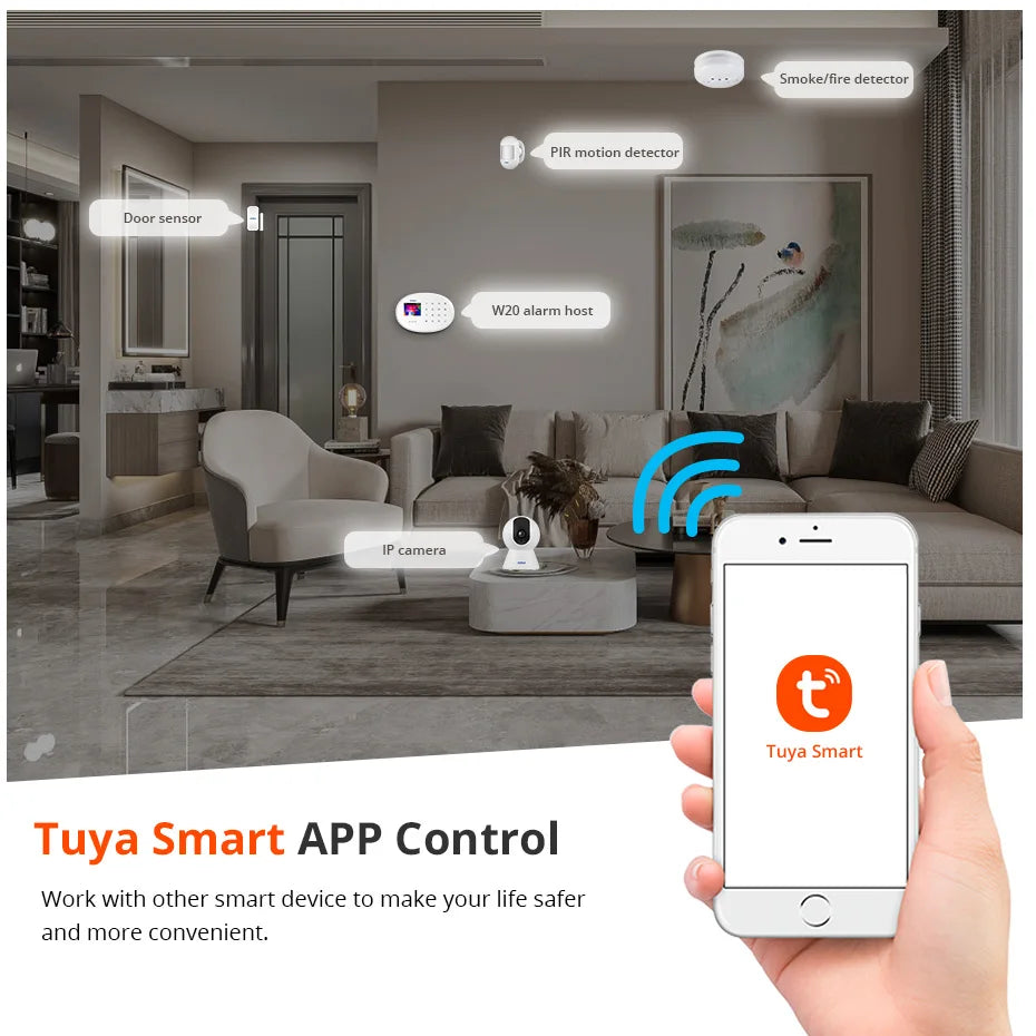 Báo Động Chống Trộm KERUI WiFi Thông Minh Nhà - Daisan Mart