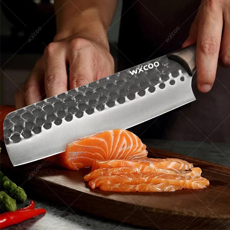 Bộ Thớt Gỗ Keo & Dao Kéo Inox Đa Năng Nhà Bếp - Daisan Mart