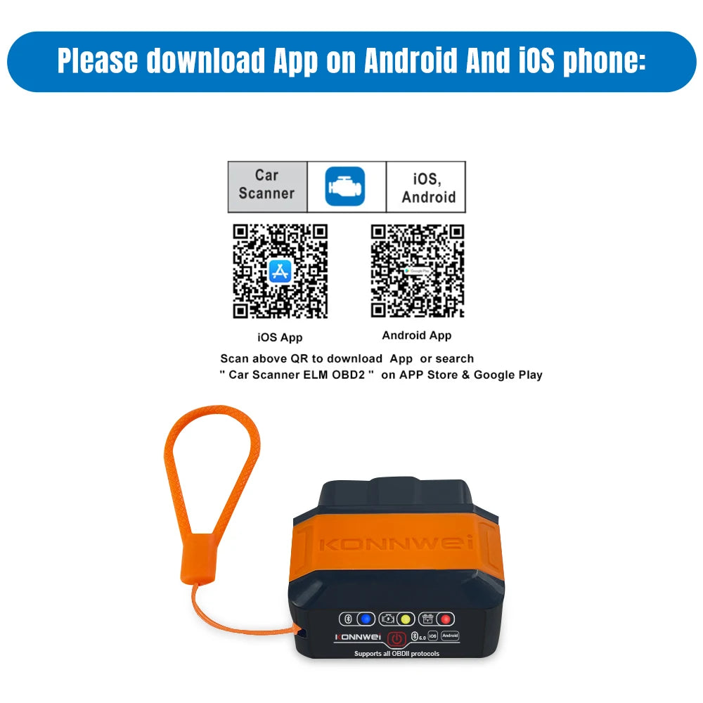 Máy Quét Lỗi Ô Tô KONNWEI KW906 Bluetooth 5.0 - Daisan Mart