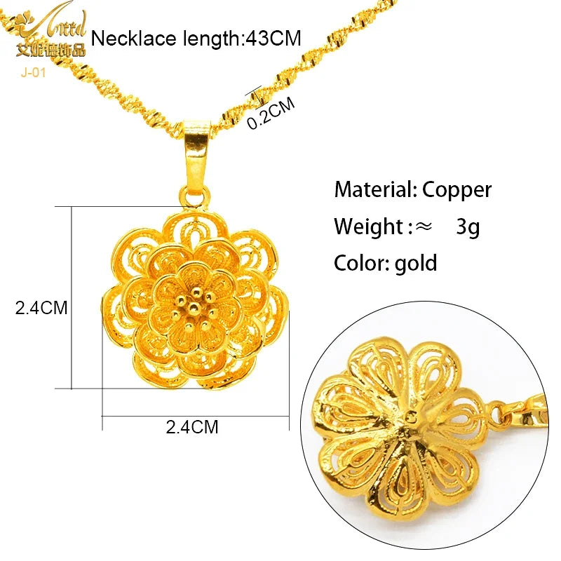 Bộ Trang Sức Vàng 24K Ấn Độ Dubai Cao Cấp Dự Tiệc - Daisan Mart