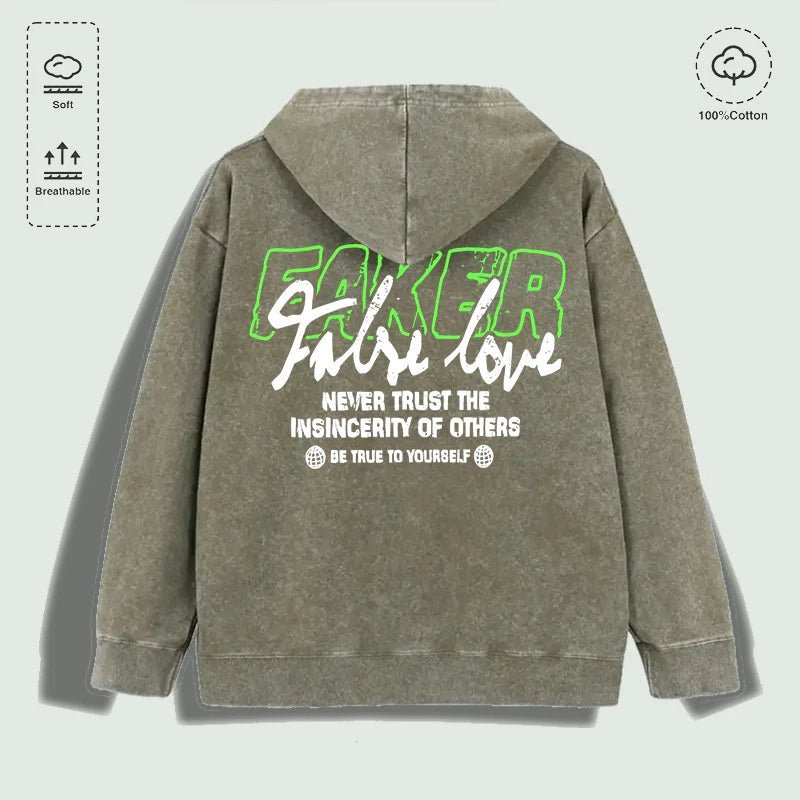 Áo Hoodie Cotton Be True to Yourself Đa Màu - Daisan Mart