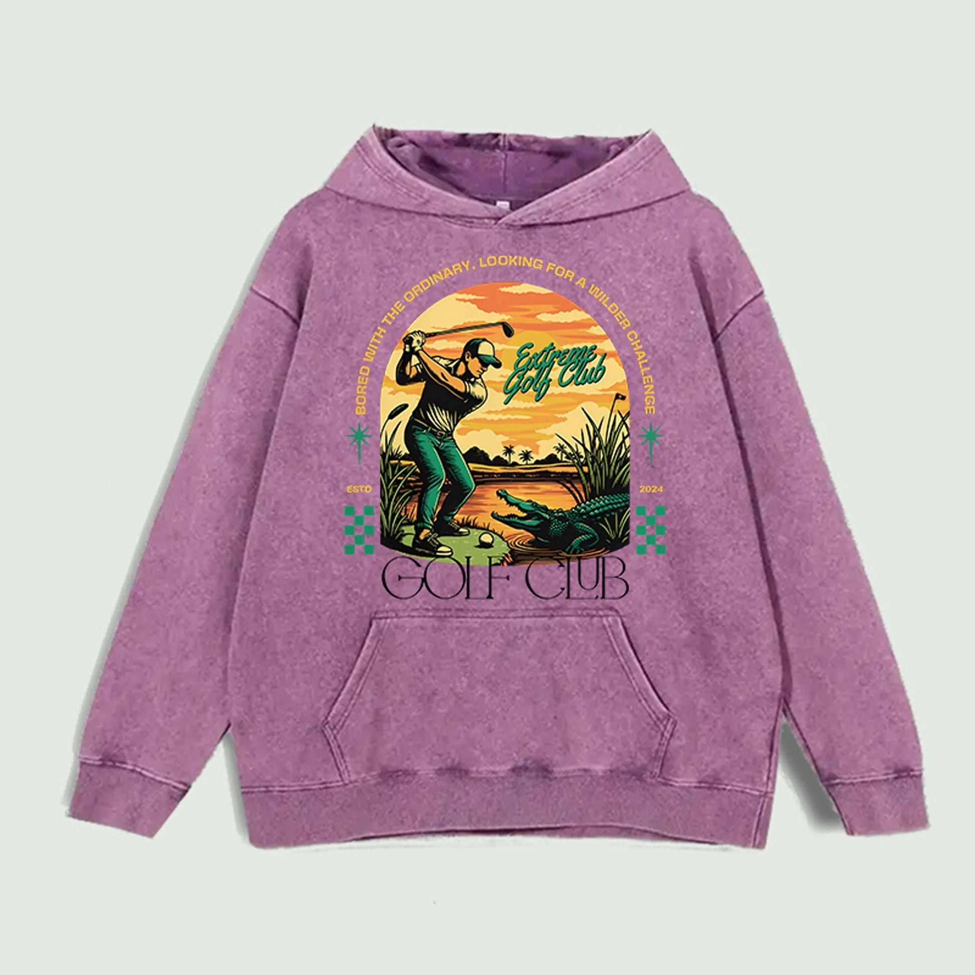 Áo Hoodie Golf Cổ Điển In Hình, 100% Cotton, 6 Màu - Daisan Mart