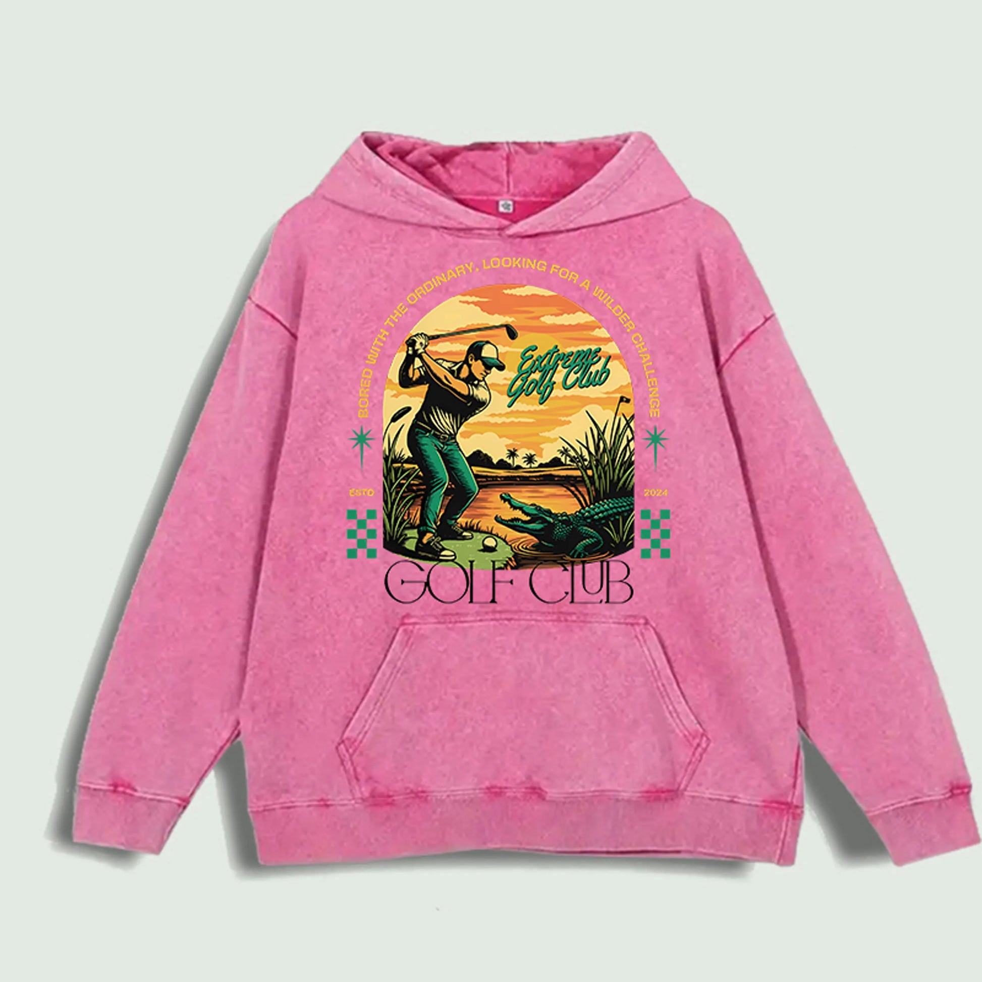 Áo Hoodie Golf Cổ Điển In Hình, 100% Cotton, 6 Màu - Daisan Mart