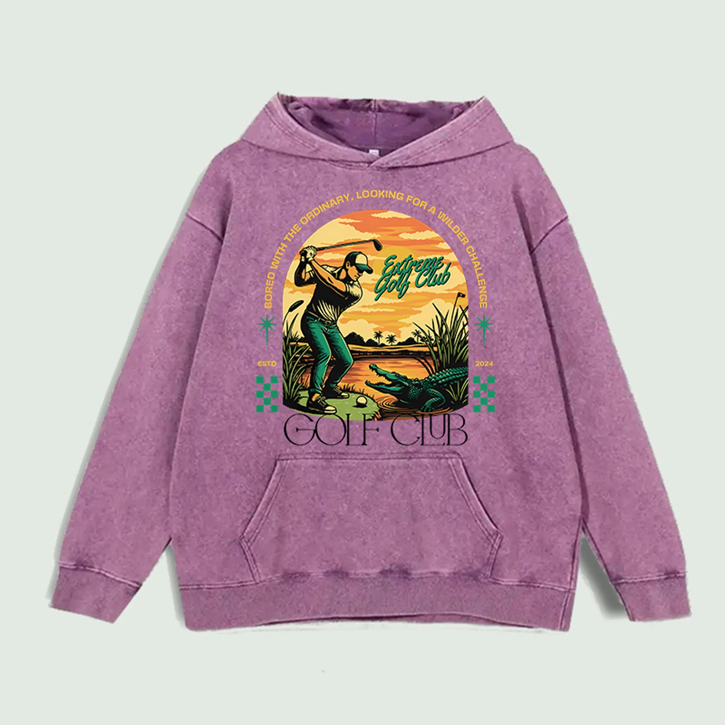Áo Hoodie Golf Cổ Điển In Hình, 100% Cotton, 6 Màu - Daisan Mart