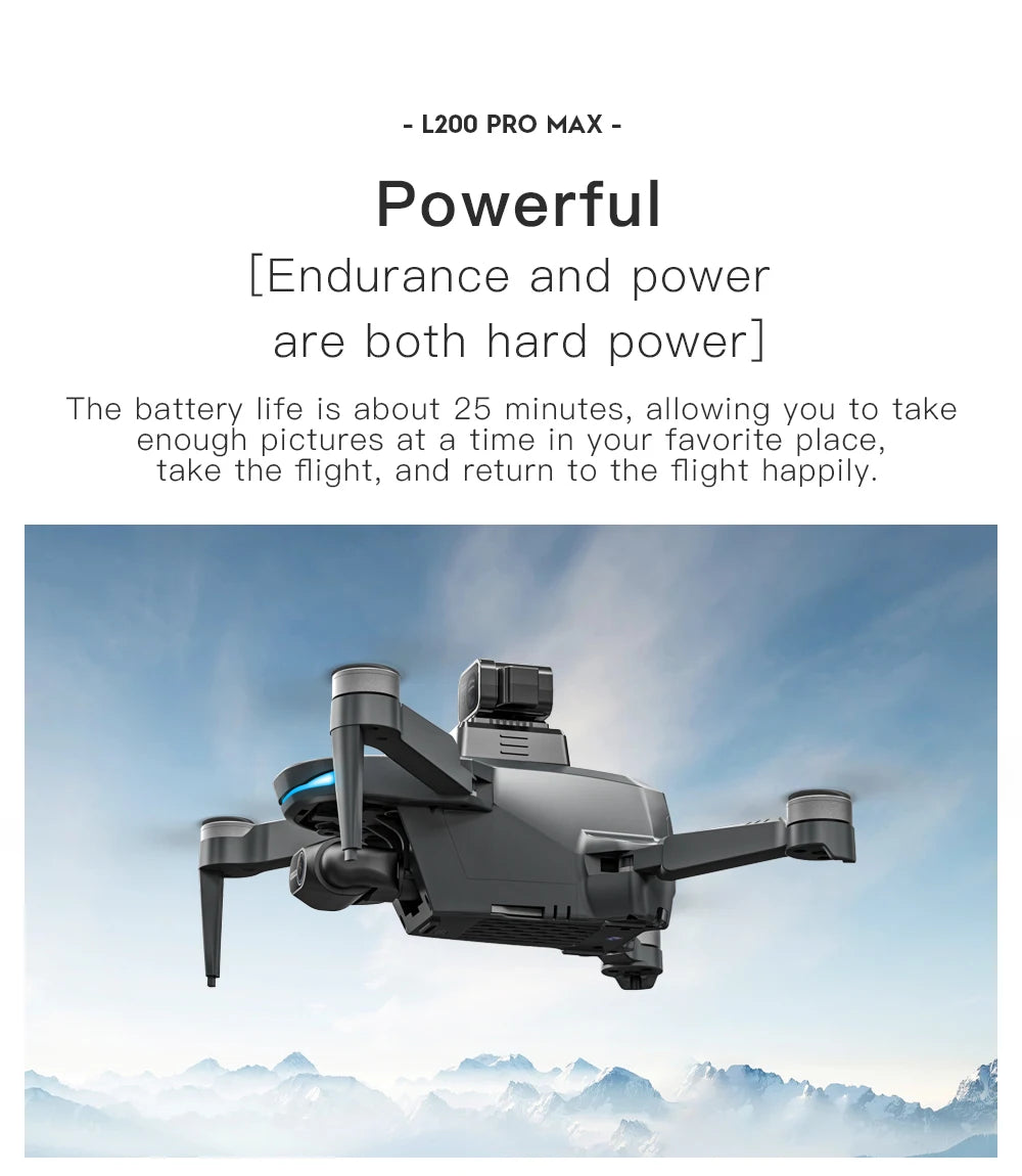 L200 Pro Max 5000M GPS Drone 8K Professional HD Camera FPV Dron 2-Axis Gimbal Foldable Obstacle Avoidance RC Quadcopter VS L600 - Daisan Mart