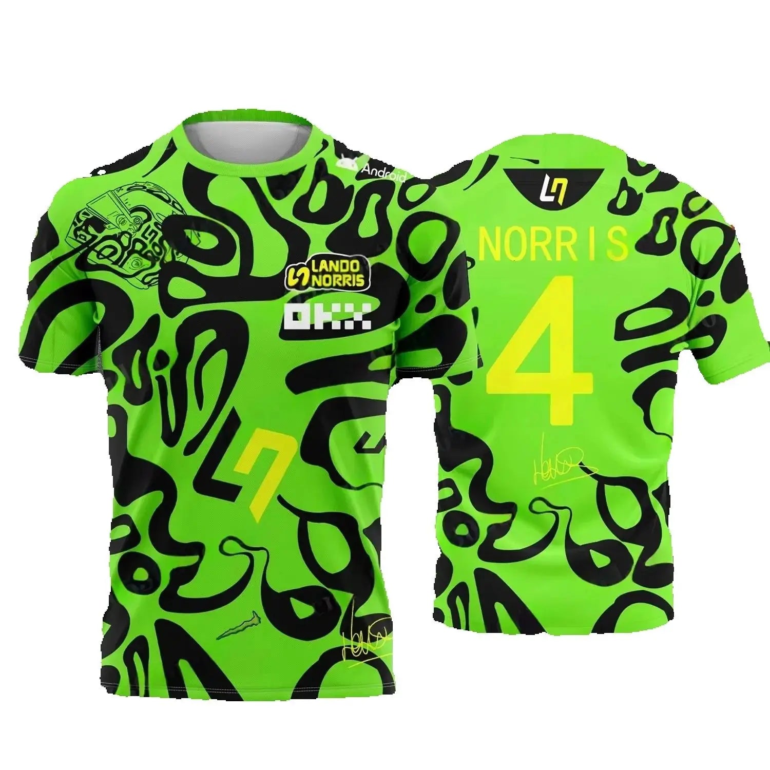 Áo Thun Đua Xe 2025 Lando Norris LN4 Nhanh Khô Extreme - Daisan Mart