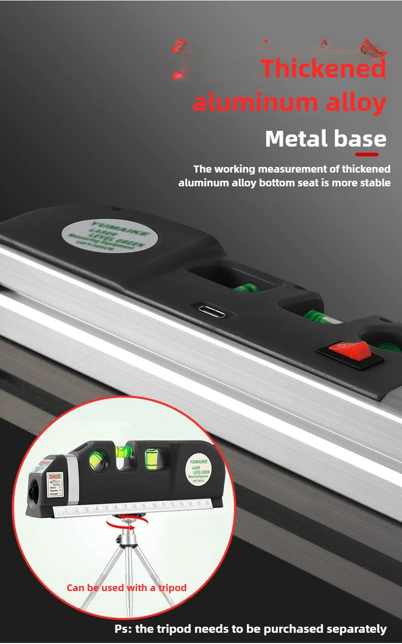 Máy Cân Mực Laser 4in1 Đo Chéo Tự Cân Cho Thợ Mộc - Daisan Mart