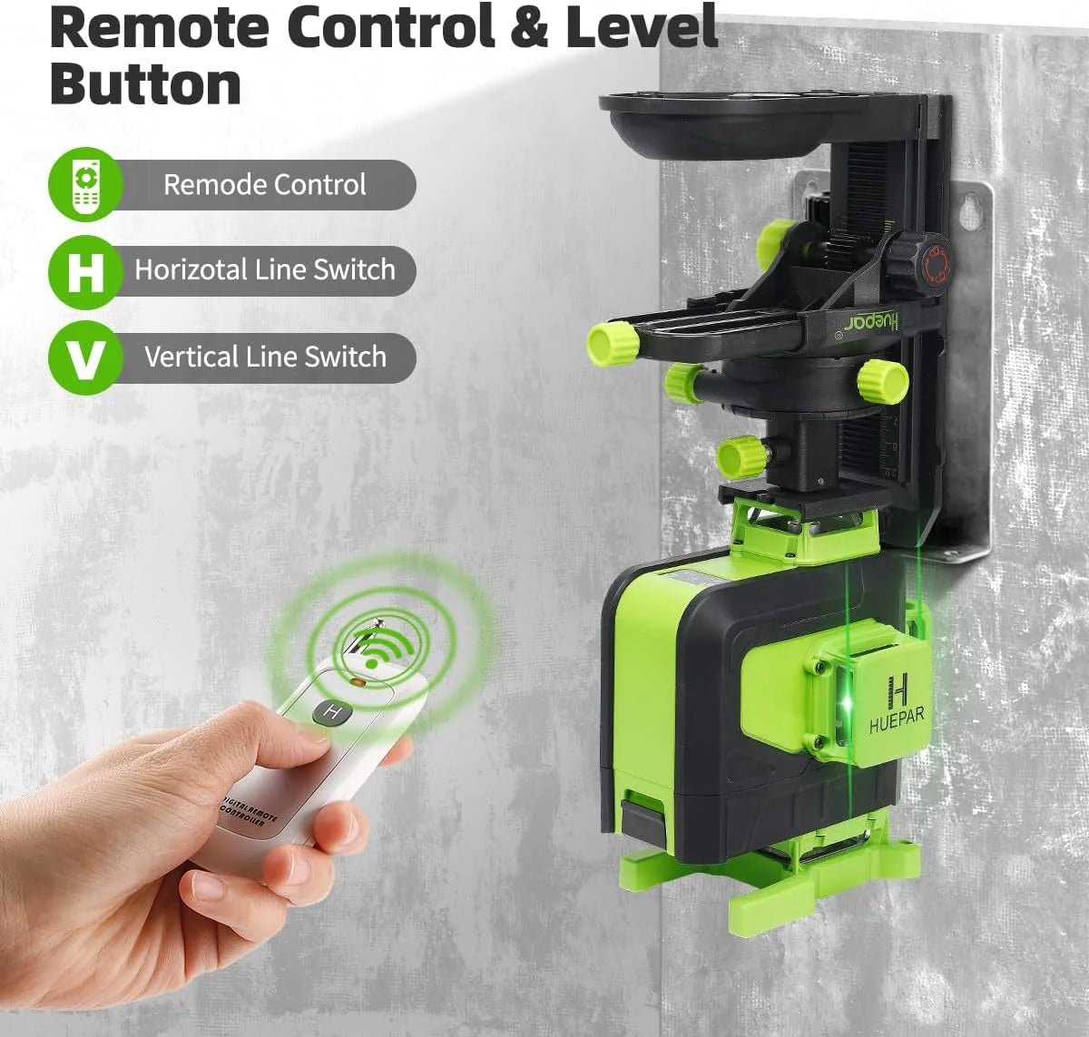 Máy cân mực laser 4D 16 tia xanh Huepar đa năng - Daisan Mart