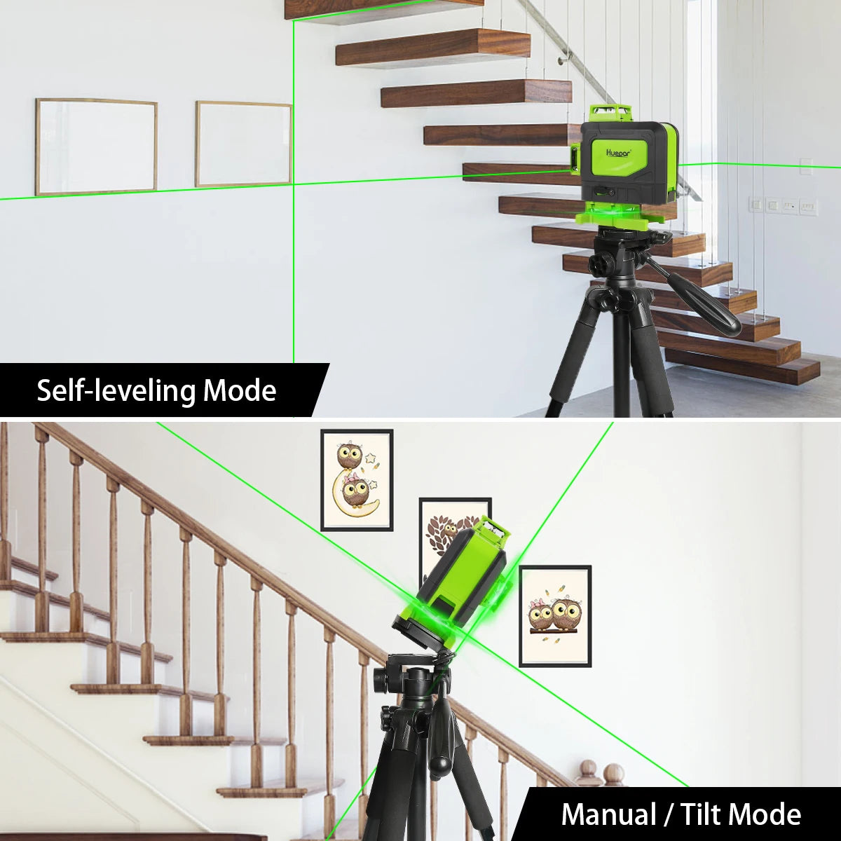 Máy cân mực laser 4D 16 tia xanh Huepar đa năng - Daisan Mart