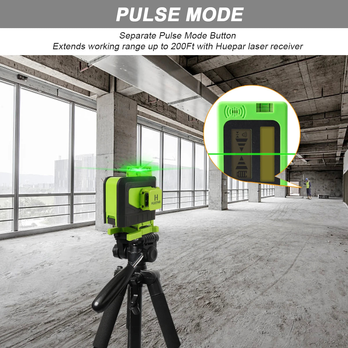 Máy cân mực laser 4D 16 tia xanh Huepar đa năng - Daisan Mart