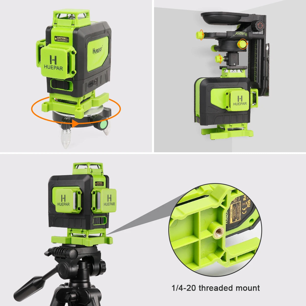 Máy cân mực laser 4D 16 tia xanh Huepar đa năng - Daisan Mart