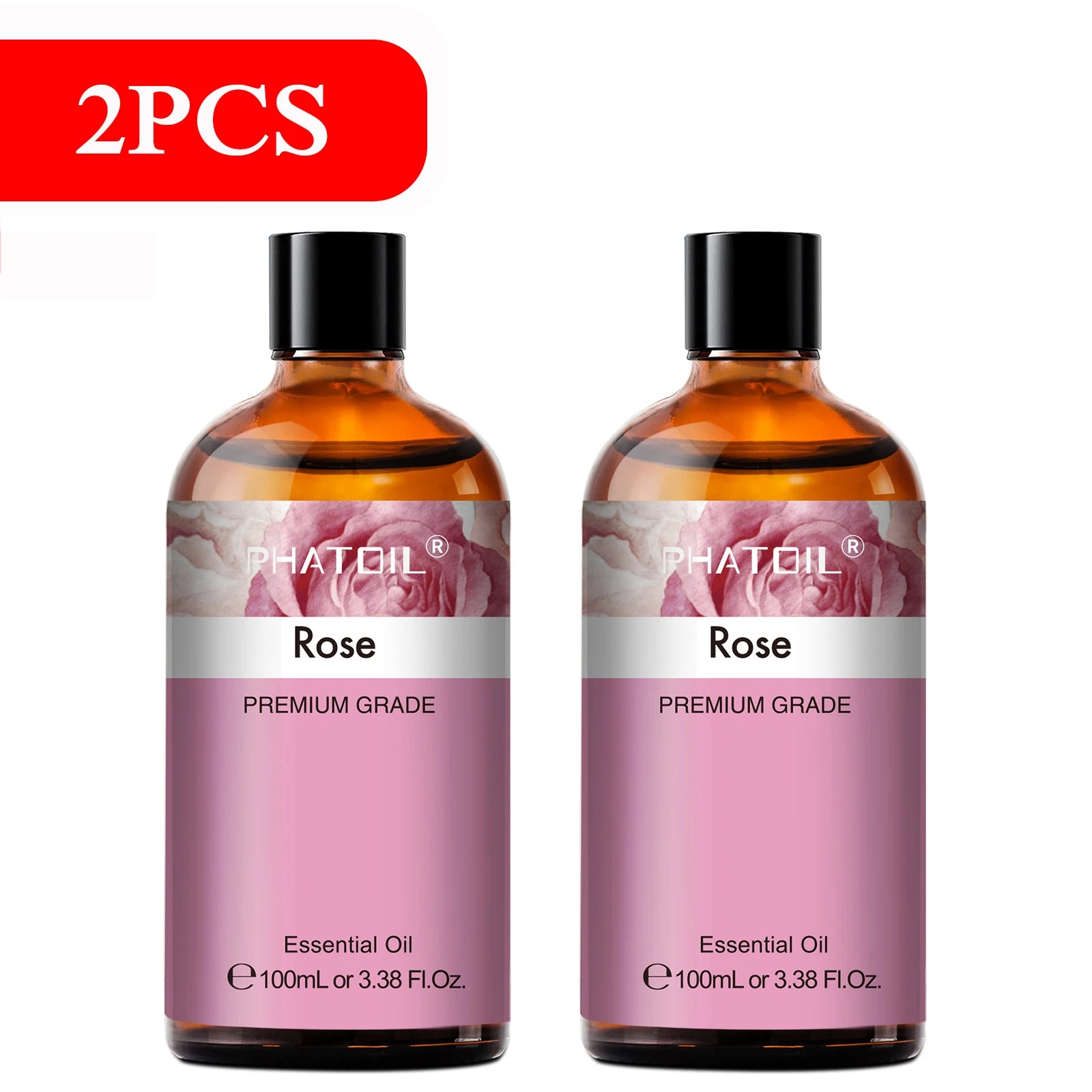 PHATOIL 100ML Eucalyptus Rose Essential Oils Lavender Indian Sandalwood Bergamot Cinnamon Lemongrass Essential Oils For Skin - Daisan Mart