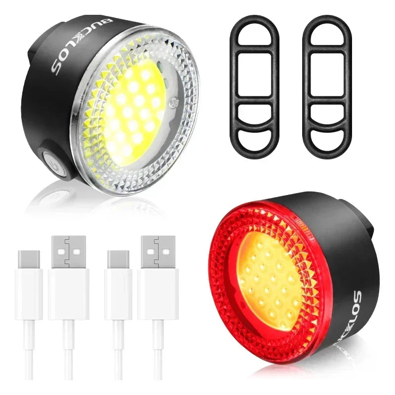 Đèn Xe Đạp BUCKLOS LED Chống Nước USB 1100mAh - Daisan Mart