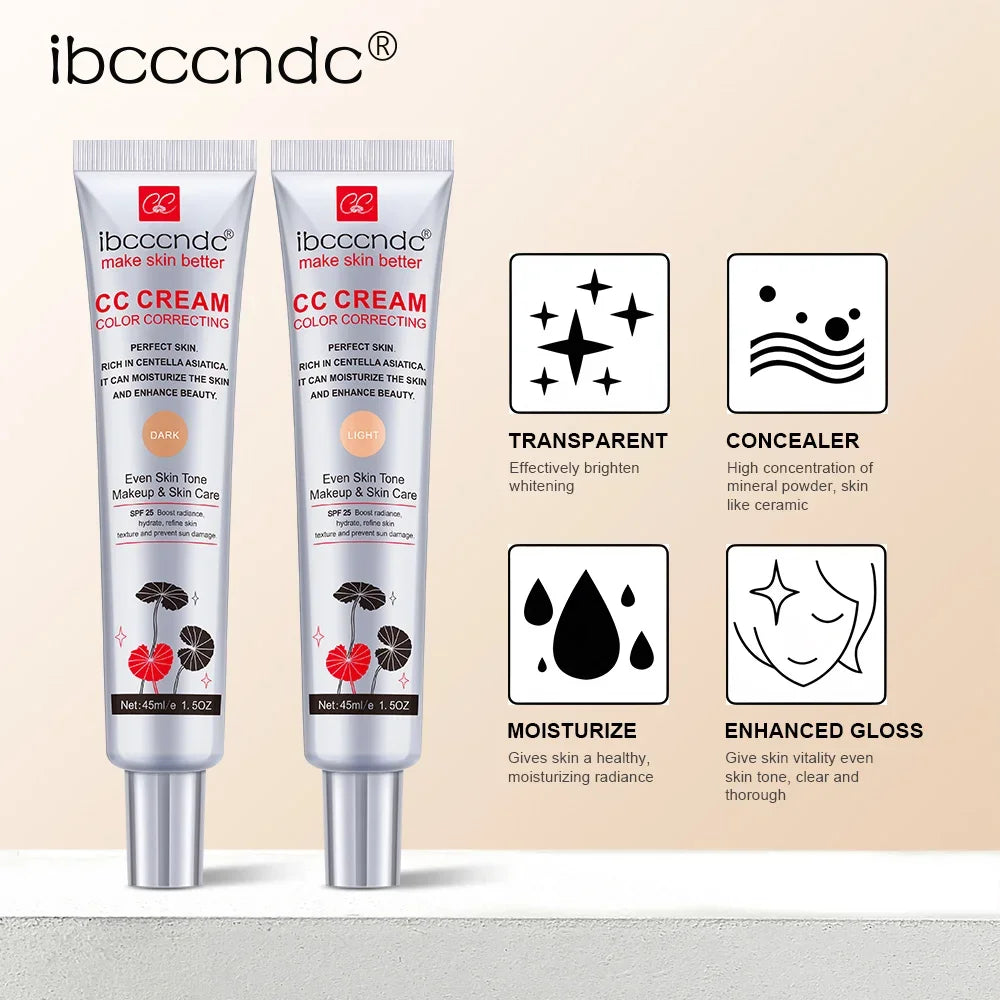CC Cream for Face Concealer Makeup Foundation Concealer Full Coverage Cosmetics Base Female Cc Moisture erborian - Daisan Mart