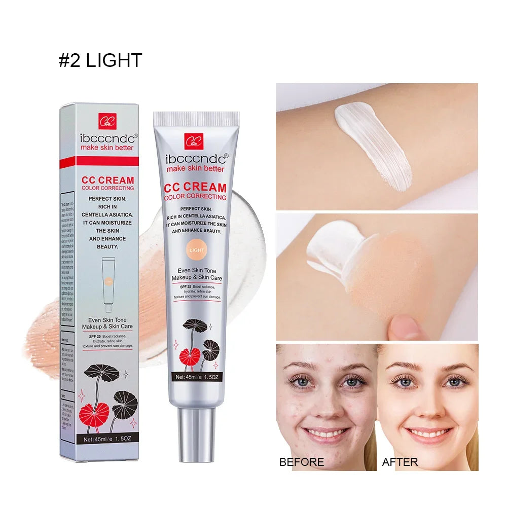CC Cream for Face Concealer Makeup Foundation Concealer Full Coverage Cosmetics Base Female Cc Moisture erborian - Daisan Mart