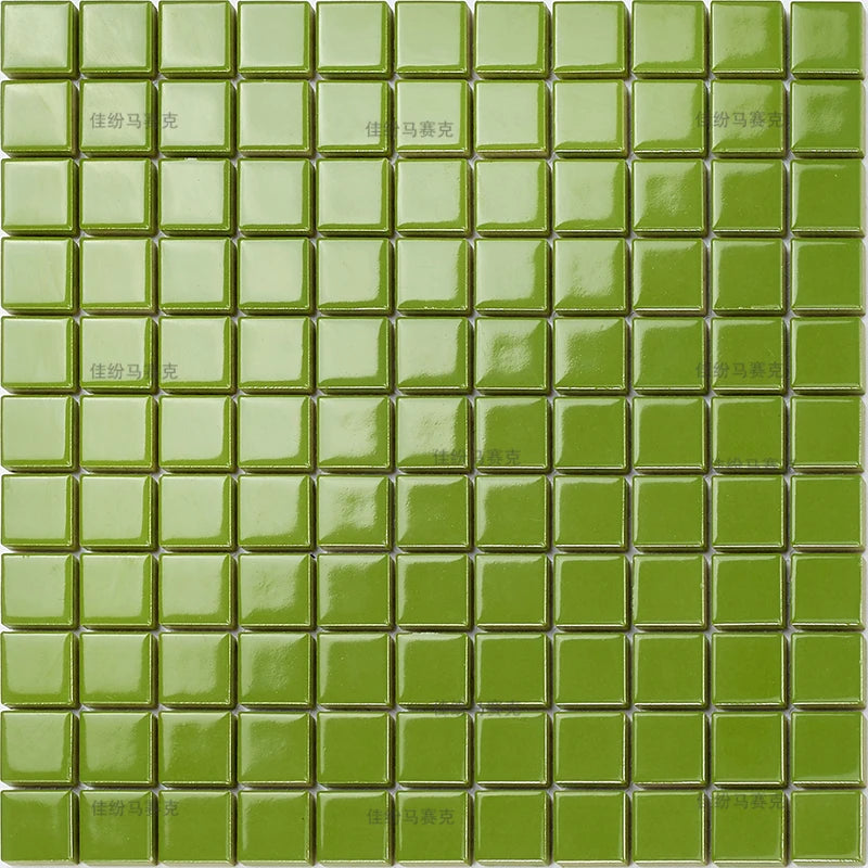 Gạch Mosaics Gốm Đơn Sắc Trang Trí Nhà Tinh Tế - Daisan Mart