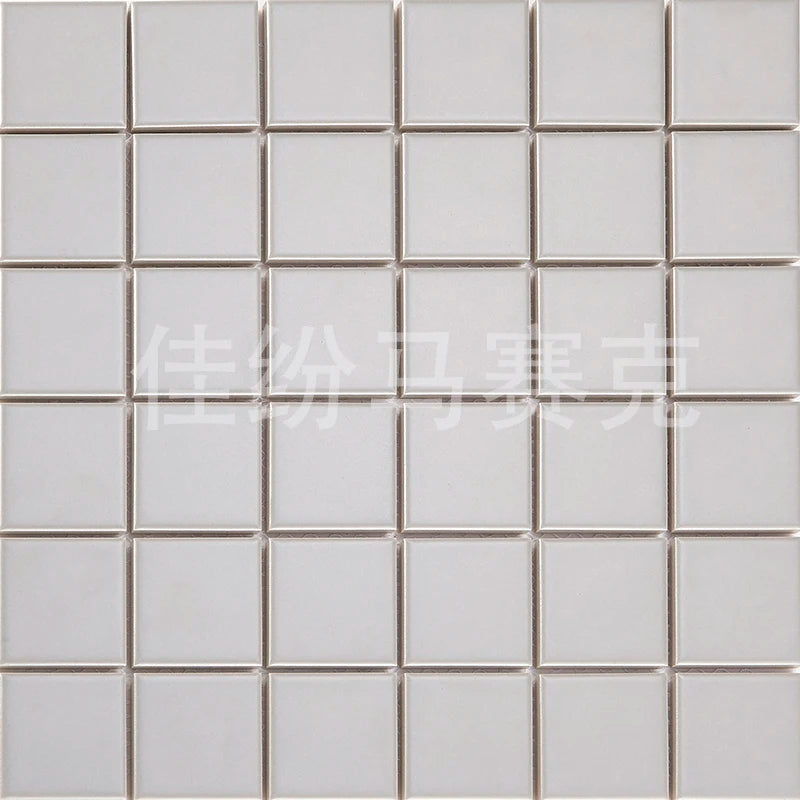 Gạch Mosaics Gốm Đơn Sắc Trang Trí Nhà Tinh Tế - Daisan Mart