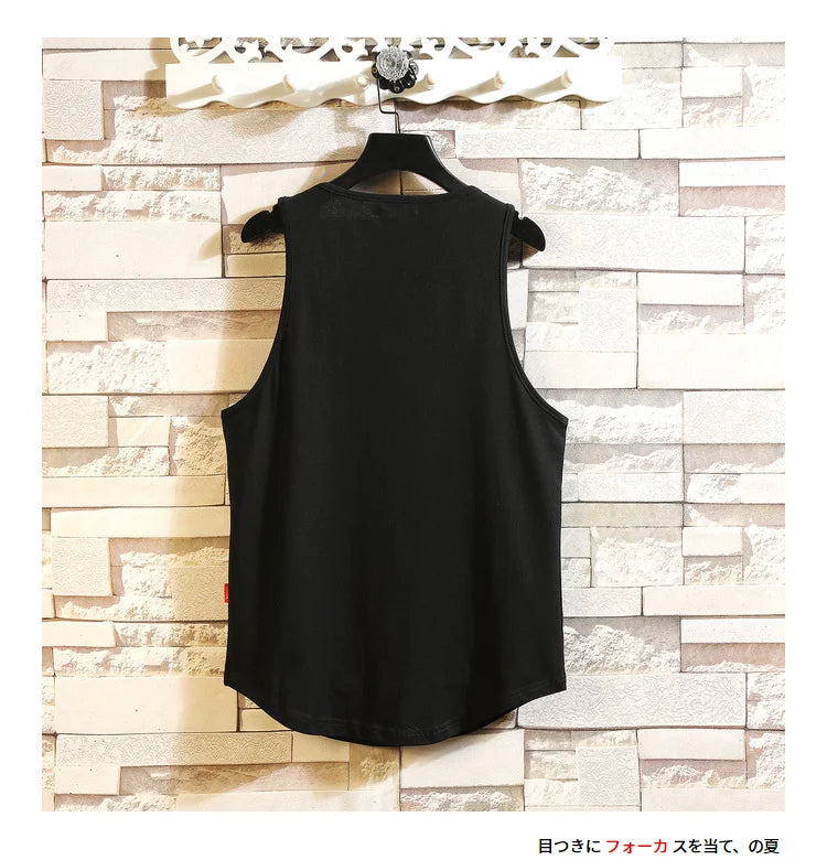 Áo Tanktop Thể Hình Nam, Vải Cotton Dáng Rộng Mùa Hè - Daisan Mart