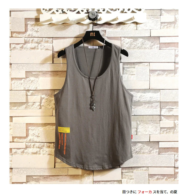 Áo Tanktop Thể Hình Nam, Vải Cotton Dáng Rộng Mùa Hè - Daisan Mart