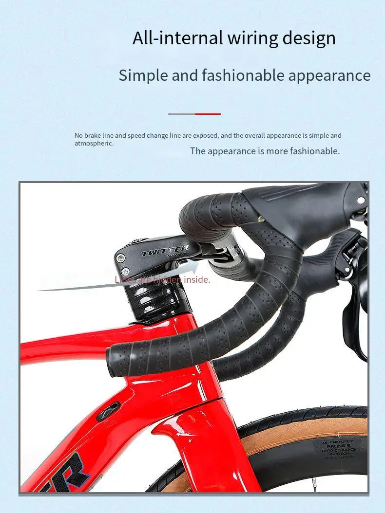 Twitter 兒童碳纖維公路車 24 吋液壓碟煞公路競賽自行車 WheelTop GEX-12S 學生自行車