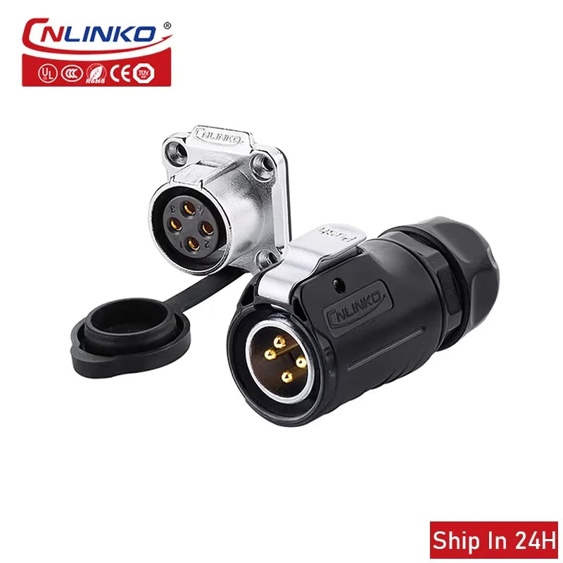Đầu nối chống nước CNlinko LP20 IP67 cho công nghiệp - Daisan Mart
