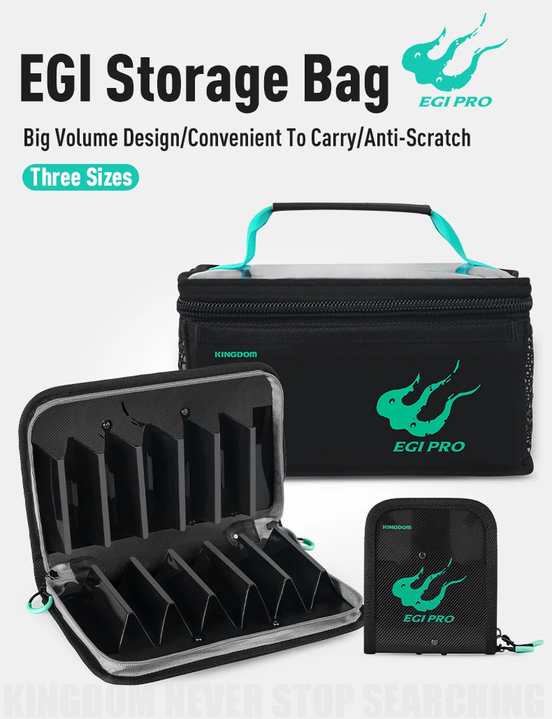 YOOFISH Fishing Bag Octopus Egi Bag Squid Jig Storage Box 6/12/40 Pcs Hard Lure Bag Freshwater Seawater Fishing Tackle Bag Box - Daisan Mart