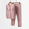 Maternity Set Breastfeeding Maternity Wear with Breast Pad No Underwear Home Wear Thin Breathable - Daisan Mart