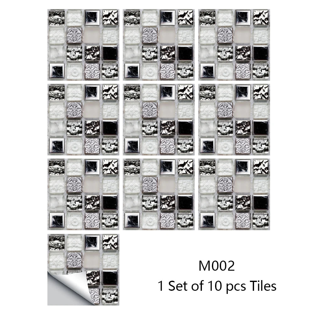 Decal Dán Tường 3D Đá Cẩm Thạch Chống Thấm 10 Miếng - Daisan Mart