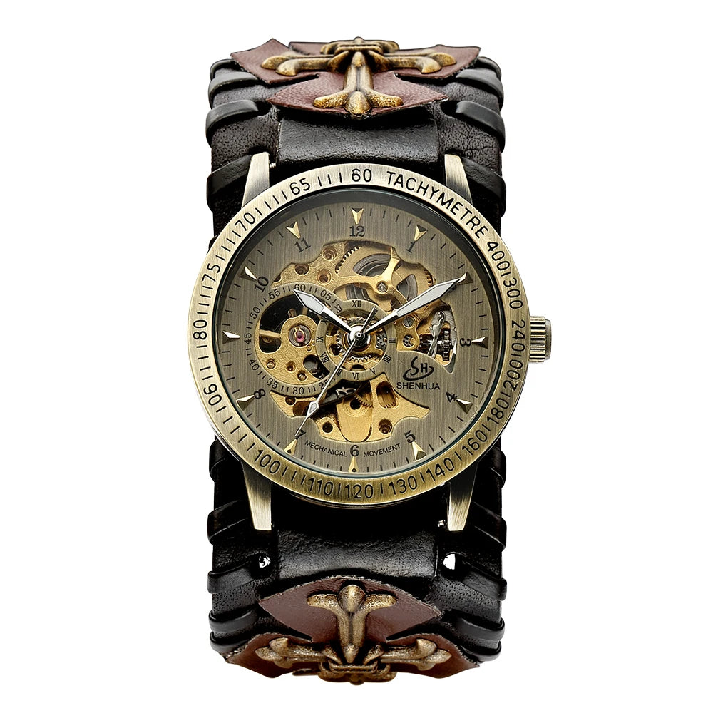 Shenhua Punk European and American mechanical watch for men 2023 fashion