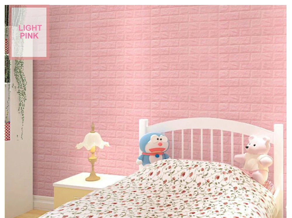 3D Brick Wall Sticker Strong three-dimensional 77*70cm Monochrome and Retro adesivos de parede paper Bring the fun of home life - Daisan Mart