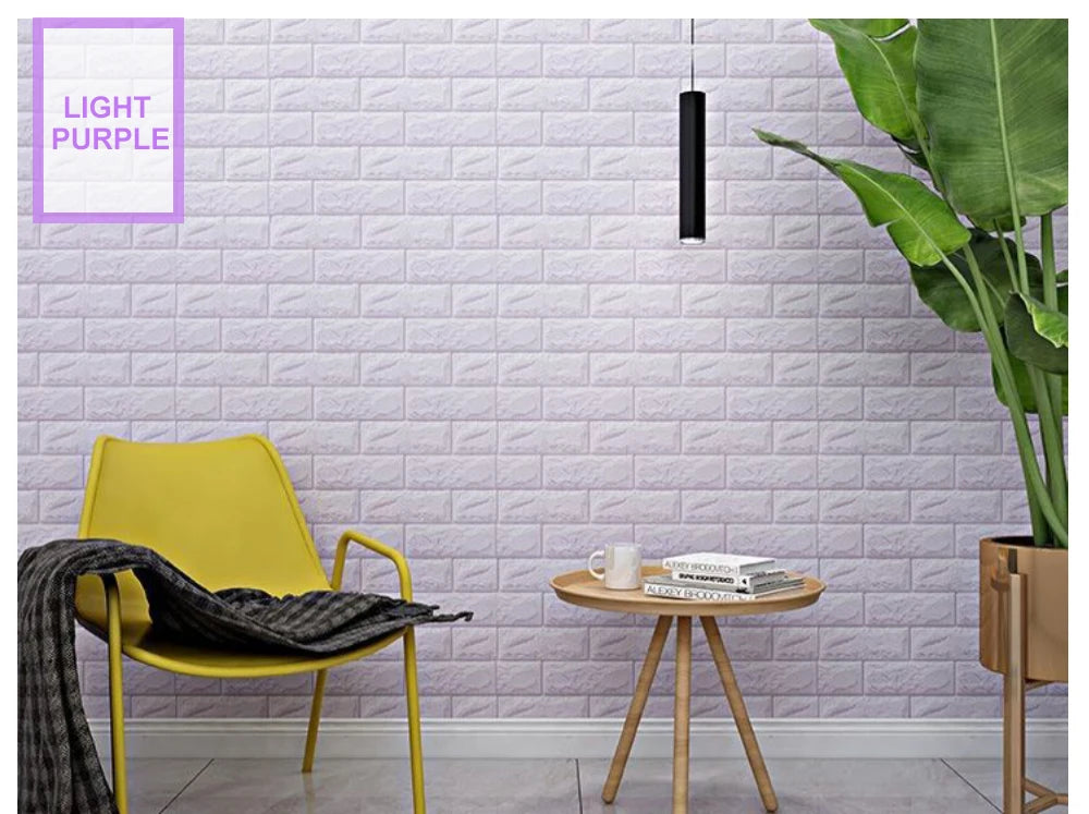 3D Brick Wall Sticker Strong three-dimensional 77*70cm Monochrome and Retro adesivos de parede paper Bring the fun of home life - Daisan Mart