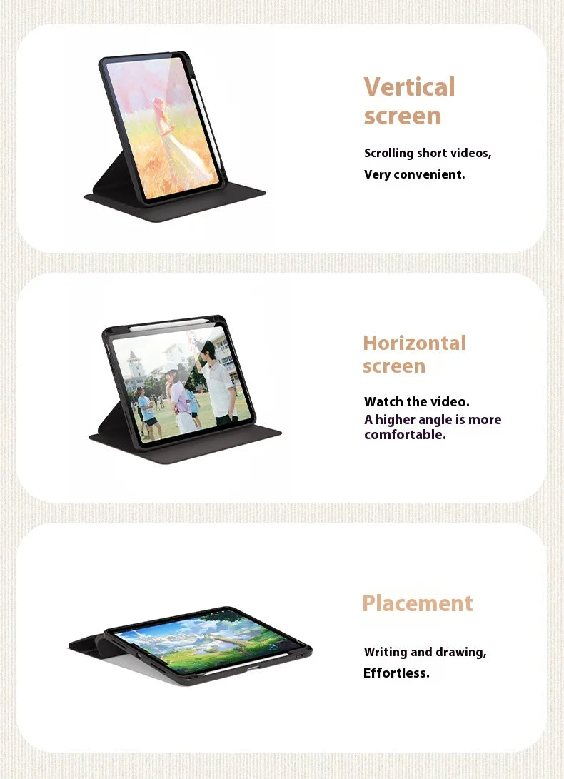 Ốp iPad Mickey Minnie Có Giá Để Bút, Bảo Vệ Toàn Diện - Daisan Mart
