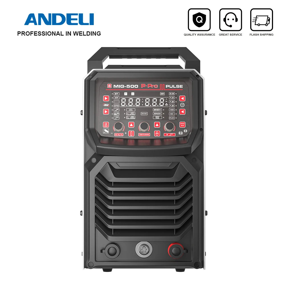 ANDELI MIG Welding Machine with Double Pulse Lift TIG MMA 3 in 1 Industrial MIG Welder with Wire Feeder - Daisan Mart